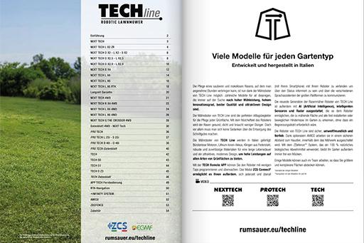 Roboterrasenmäher Techline Katalog