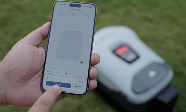 Das Bild zeigt den dritten Schritt des Prozesses: den Ein-Klick-Start, der den Betrieb des Systems initiiert. Das Bild zeigt den dritten Schritt des Prozesses: den Ein-Klick-Start, der den Betrieb des Systems initiiert.