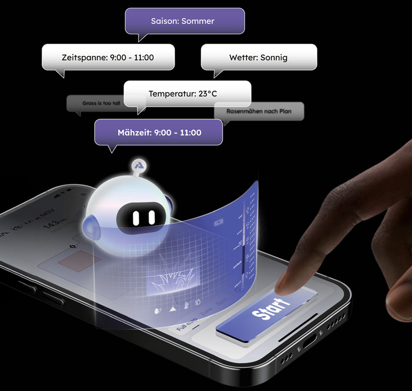 Auf diesem Bild ist das Handy mit der geöffneten App zu sehen. Auf diesem Bild ist das Handy mit der geöffneten App zu sehen.