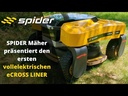 Spider E-CROSS LINER vollelektrischer Großflächenmäher ohne Seilwinde mit Schleuderwendung
